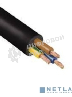 Провод соединительный ПВС 3х0,75 мм² 200 м черный ГОСТ 7399-97