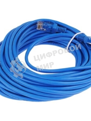 Патч-корд UTP Cablexpert PP12-10M/B cat.5e, 10м, литой, многожильный, синий
