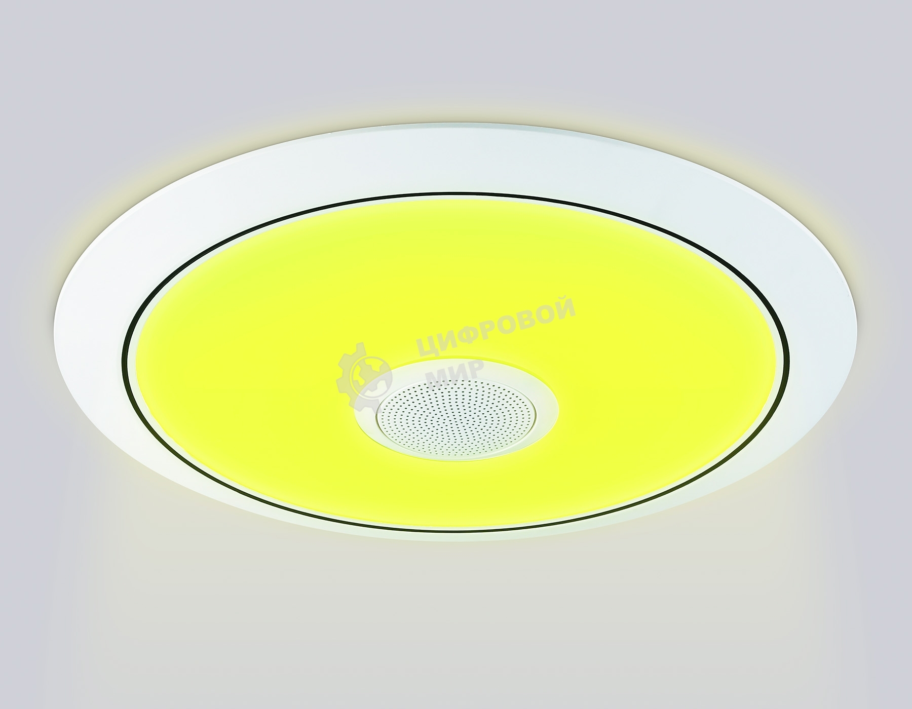 Музыкальный светодиодный светильник Ambrella light FZ710 WH белый IP20 40W 3000-6500K+RGB Music 370*56 (ПДУ ИК)