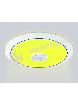 Музыкальный светодиодный светильник Ambrella light FZ710 WH белый IP20 40W 3000-6500K+RGB Music 370*56 (ПДУ ИК)