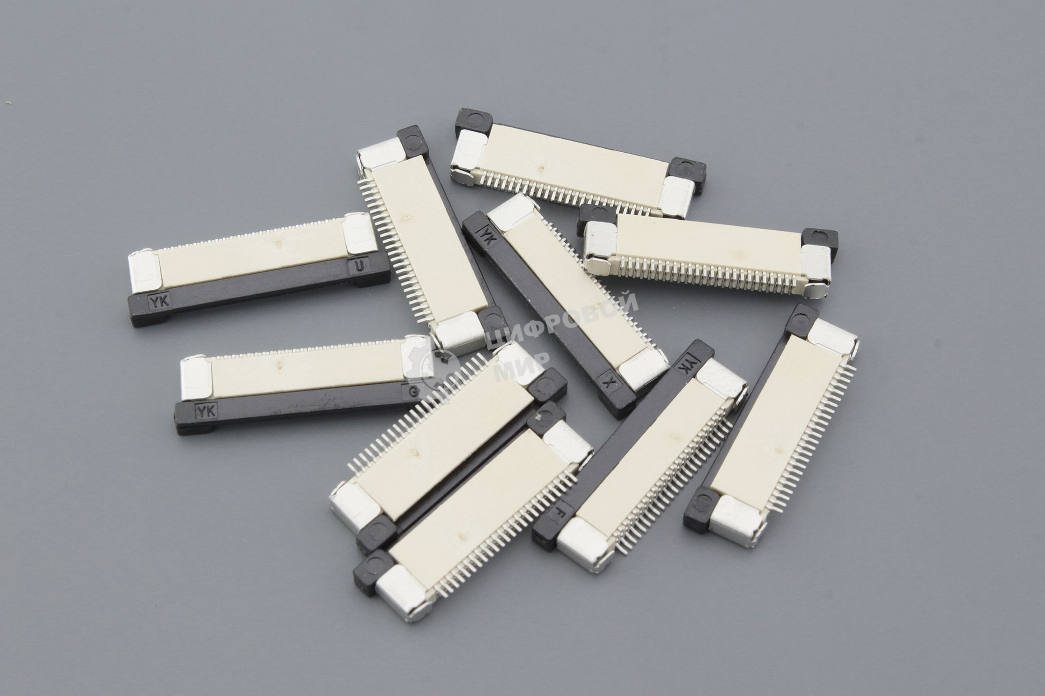 Разъем FPC Half Coverage Bottom Contact 0.5K-BX-24PWB 24 pin высота 2мм шаг 0,5мм 10 шт