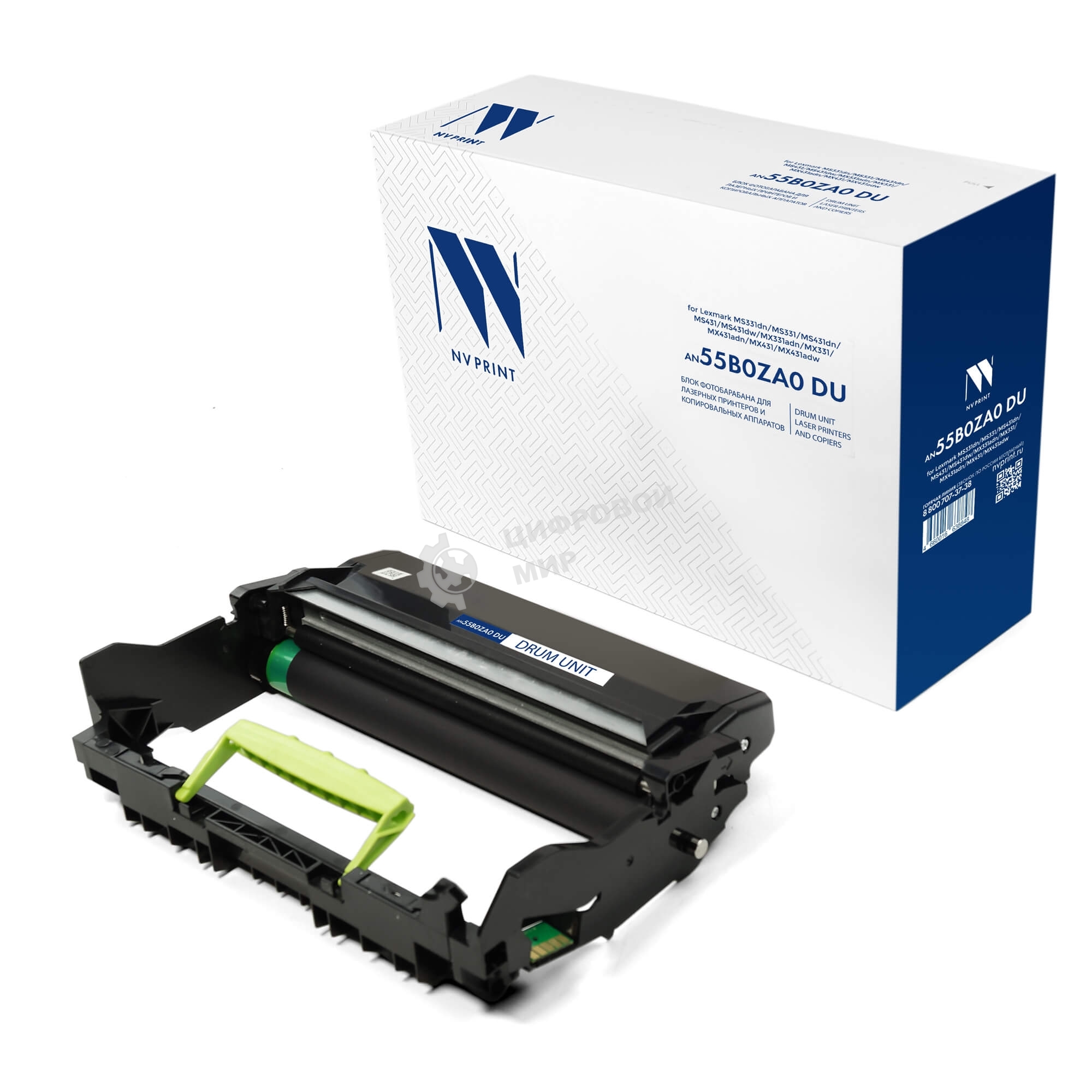 Блок фотобарабана NVPrint совместимый NV-55B0ZA0 DU для Lexmark MS331dn/MS331/MS431dn/MS431/MS431dw/MX331adn/MX331/MX431adn/MX431/MX431adw (40000k)