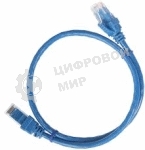 Коммутационный шнур ITK (патч-корд), кат.5Е UTP, 1м, синий