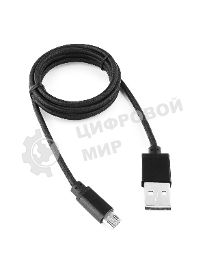 Кабель Gembird USB 2.0 Cablexpert AM/microBM 5P, 1м, нейлоновая оплетка, алюминиевые разъемы, черный, пакет