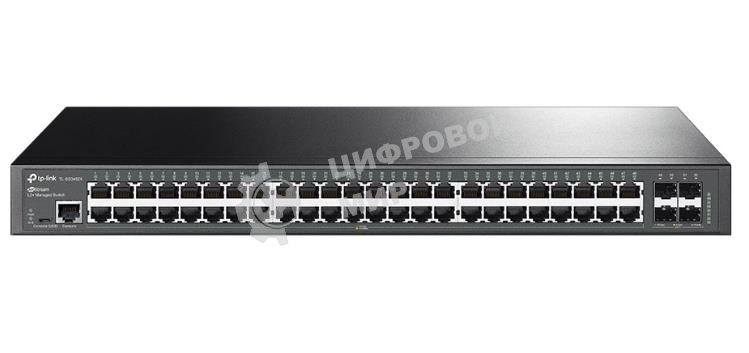Коммутатор 48-портовый гигабитный управляемый уровня 2+ TP-Link TL-SG3452X JetStream с четырьмя слотами SFP+ 10 Гбит/с