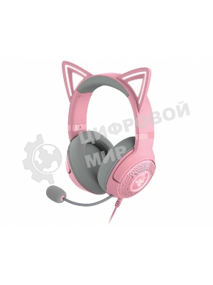Гарнитура Razer Kraken Kitty V2 Quartz розовый, проводная, USB, подсветка