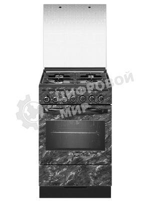 Плита комбинированная Gefest ПГЭ 5302-03 0053 черный, конфорок 4 шт, духовка 55 л, 50 см x 85 см x 58.5 см