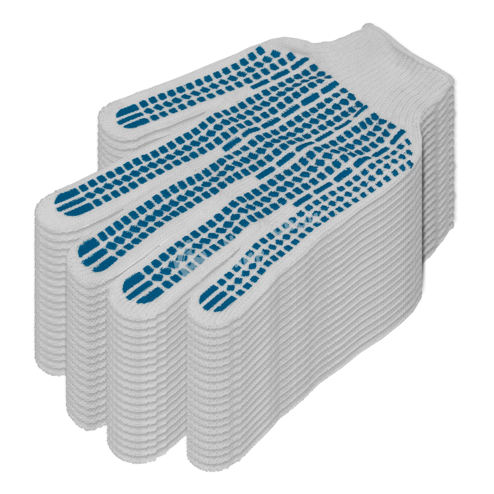 Перчатки трикотажные, с ПВХ Протектор, 32 г, 10 класс, 10 пар/уп