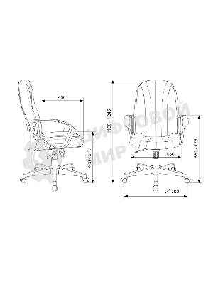 Кресло Бюрократ T-898 3C1 серый