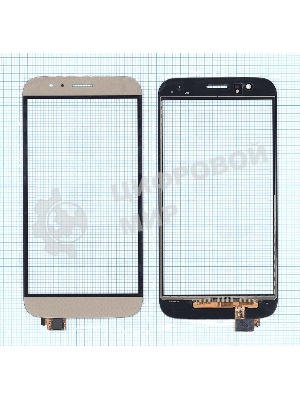 Сенсорное стекло (тачскрин) для Huawei G7 Plus, золотое