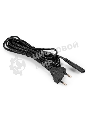 Кабель питания ноутбуков, аудио/видео ExeGate Special PCN-3S (Евровилка CEE7/16->C7, 2*0.5мм2, CCA, черный, 3м)