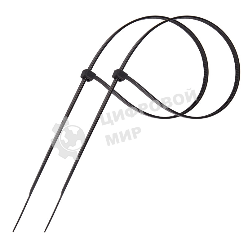 Стяжка кабельная нейлоновая PROconnect 250x4,8 мм, черный (100 шт/уп)