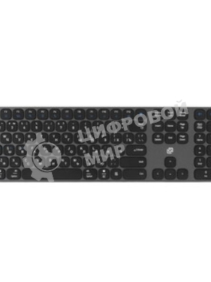Клавиатура Oklick K867W беспроводная, Bluetooth, радиоканал, серый