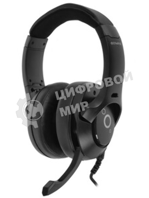 Гарнитура QUMO Olympus чёрный, проводная, USB, подсветка