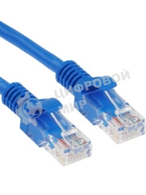 Патч-корд UTP Cablexpert PP12-10M/B cat.5e, 10м, литой, многожильный, синий