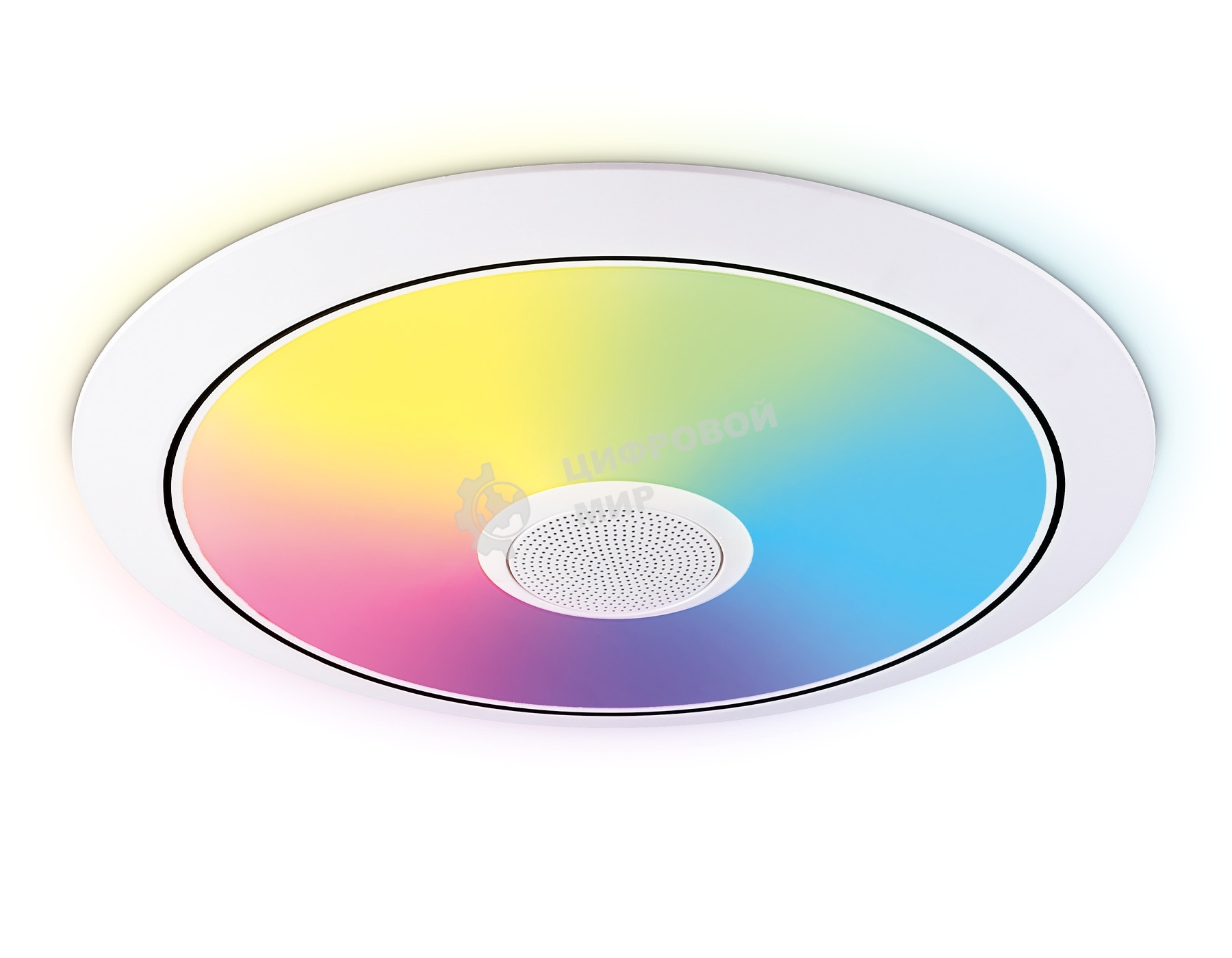 Музыкальный светодиодный светильник Ambrella light FZ720 WH белый IP20 52W 3000-6500K+RGB Music 450*65 (ПДУ ИК)
