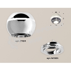 Светильник Ambrella Light XS1104011 PSL серебро полированное MR16 GU5.3 LED 3W 4200K (C1104, N7003)