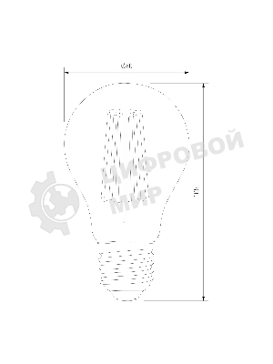 BLE2710 / Светодиодная лампа Classic LED 12W 3300K E27 (A60 тонированный)