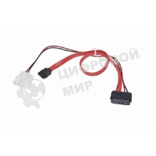 Кабель Gembird/Cablexpert Combo miniSATA, molex+SATA/miniSATA, 6pin+7pin, (длина инт-50 см, пит-30 см)