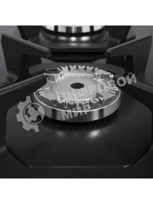 Газовая варочная панель Maunfeld EGHG.64.2CB/G, 4 конфорки, закаленное стекло, черный