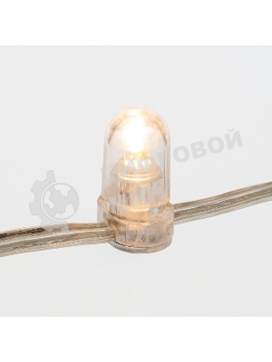 Гирлянда Neon-night LED Клип-лайт 12 V, прозрачный ПВХ, 150 мм, цвет диодов теплый белый