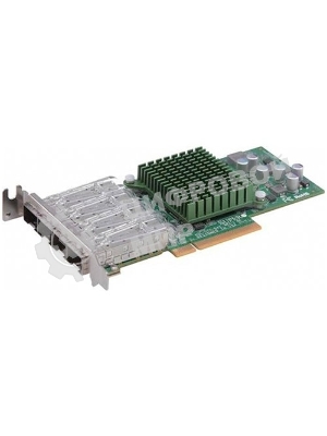 Плата коммуникационная SuperMicro 4-port 10Gbe Standard LP with SFP+, Intel XL710-AM1