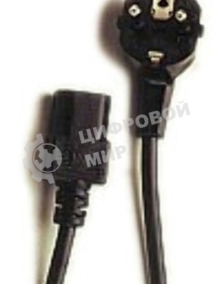 Кабель питания Gembird 4.5-5.0м, черный, с заземление, пакет