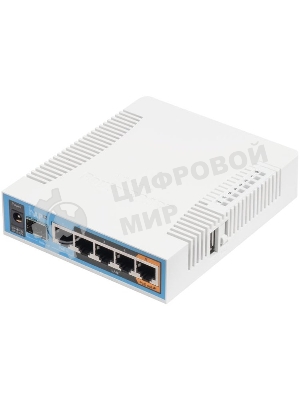 Сетевое оборудование MikroTik RB962UiGS-5HacT2HnT Роутер 2.4+5ГГц, 802.11a/b/g/n/ac, 5x Ethernet 1G, 1x SFP