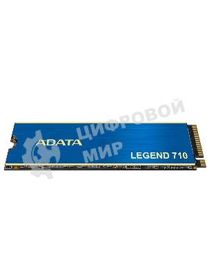 Накопитель SSD ADATA LEGEND 710, 1Tb, PCIe 3.0 x4, M.2 2280, NVMe, R/W 2400/1800, с радиатором