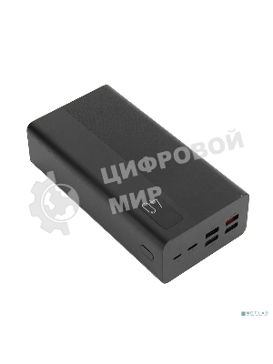 Портативный аккумулятор Perfeo Powerbank MOUNTAINS 40000 mAh/LED дисплей/PD + QC 3.0/Type-C/4 USB/Выход: 3A, max 22.5W/черный (PF_D0144)