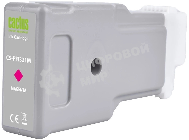 Картридж струйный Cactus CS-PFI321M PFI-321 M пурп.пигм. (300мл) для Canon imagePROGRAF TM-250/255/350/355