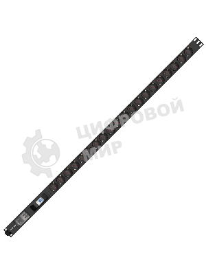 Вертикальный блок розеток с автоматом защиты ExeGate ServerPro PDU-V201 Al-20S-T-1P (19