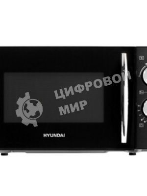 Микроволновая печь Hyundai HYM-M2050 черный, 20 л, 700 Вт, переключатели - поворотный механизм