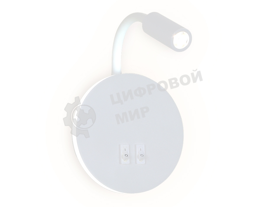 Настенный светодиодный светильник Ambrella light FW295 SWH белый песок LED 6400К+4200K 6W+3W D150*163