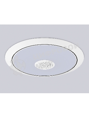 Музыкальный светодиодный светильник Ambrella light FZ720 WH белый IP20 52W 3000-6500K+RGB Music 450*65 (ПДУ ИК)