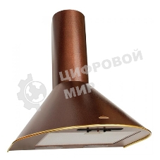 Вытяжка каминная Elikor Эпсилон 50П-430-П3Л медный/золотистый, 50 см, 430 куб. м/ч, 54 дБ