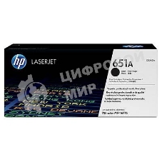 Картридж лазерный HP CE340A 651A черный для LaserJet 700 Color MFP 775 13500 стр.