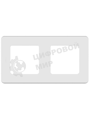 Рамка 2 поста белый Inspiria