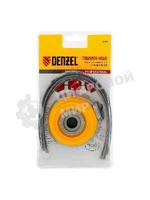 Головка триммерная Denzel универсальная алюминиевый корпус, леска до 4 мм D