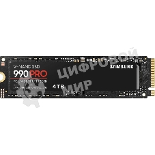 Накопитель SSD Samsung 990 PRO, 4Tb, PCIe 4.0 x4, M.2 2280, NVMe, R/W 7450/6900
