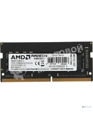 Оперативная память AMD Radeon R9, DDR4, 8GB (1x8GB), 3200MHz, CL22, SO-DIMM