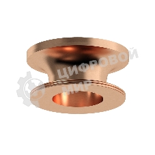 Насадка для корпуса светильника N7930 PPG золото розовое полированное D70*H28mm Out25mm