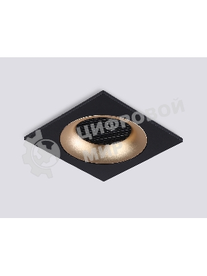 Светильник встраиваемый Ambrella light TN102730 BK/GD черный/золото GU5.3 92*92*23
