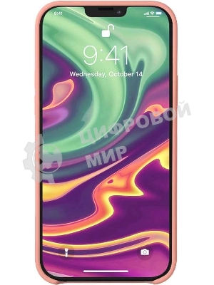 Чехол (клип-кейс) DEPPA Liquid Silicone, для Apple iPhone 12/12 Pro, розовый 87712