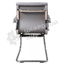 Кресло компьютерное Бюрократ CH-993-Low-V/grey серый, низкая спинка, искусственная кожа