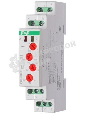 Реле контроля наличия и чередования фаз CKF-318-1 (контроль чередования; слипания фаз; регулировка верх. и нижн. порога напряжения; регулировка задержки отключения; 1 модуль; монтаж на DIN-рейке)(аналог РНПП-311М) F&F EA04.002.007