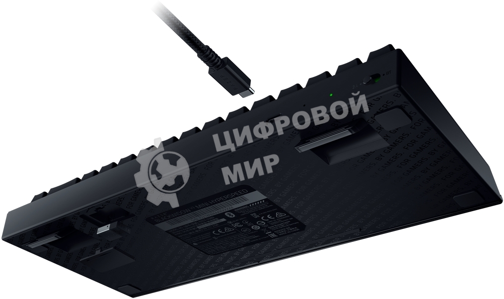 Клавиатура Razer BlackWidow V3 Mini HyperSpeed гибридная, USB Type-A, Bluetooth, радиоканал, чёрный
