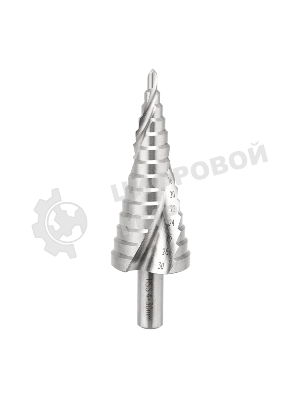 Сверло по металлу ступенчатое Kranz ТИТАН 4,0-30,0 мм 98 мм 65 HRC Р6М5 TiN