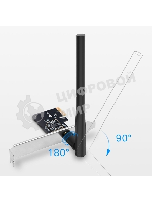 Двухдиапазонный Wi-Fi адаптер TP-Link Archer T2E AC600 PCI Express