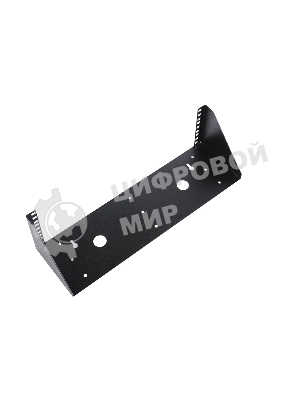 Кронштейн телекоммуникационный настенный вертикальный 2U, черный КНО-В-2U-9005